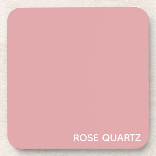 Dessous-de-verre Nom de couleur rose quartz rose (Devant)