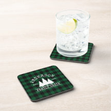 Nom de famille du cabine Green Buffalo Plaid