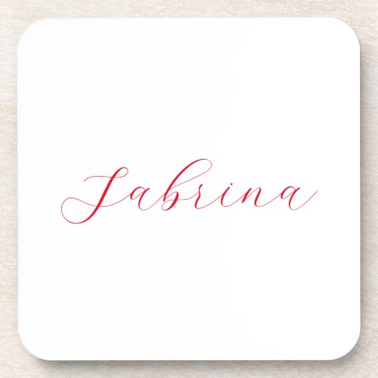 Dessous-de-verre Nom d'écriture professionnelle classique personnal (Devant)