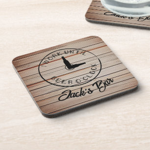 Dessous-de-verre Nom personnalisé Bière drôle