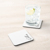 Dessous-de-verre Nom personnalisé du script moderne (Côté Droit)