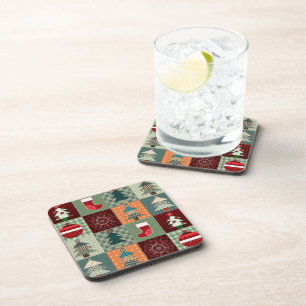 Dessous-de-verre Nostalgale Vintage Patchwork Quilt