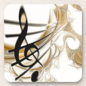 Dessous-de-verre Note musicale élégante (Devant)