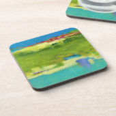 Dessous-de-verre Notes de champ - Art vert Abstrait (Côté gauche)