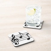 Dessous-de-verre Notes de musique (Côté Droit)
