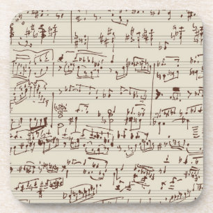 Dessous-de-verre Notes de musique