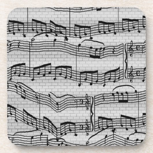Dessous-de-verre Notes musicales (Devant)