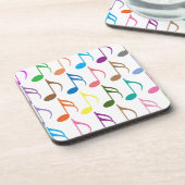 Dessous-de-verre Notes musicales colorées motif (Côté gauche)