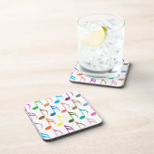 Dessous-de-verre Notes musicales colorées motif (Côté Droit)
