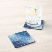 Dessous-de-verre Notes musicales en verre d'Imaginaire (Côté Droit)