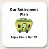 Dessous-de-verre Notre régime de retraite, Profitez de la vie dans  (Devant)