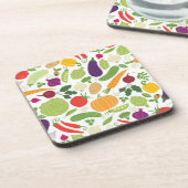 Dessous-de-verre Nourriture sur un arrière - plan blanc (Côté gauche)