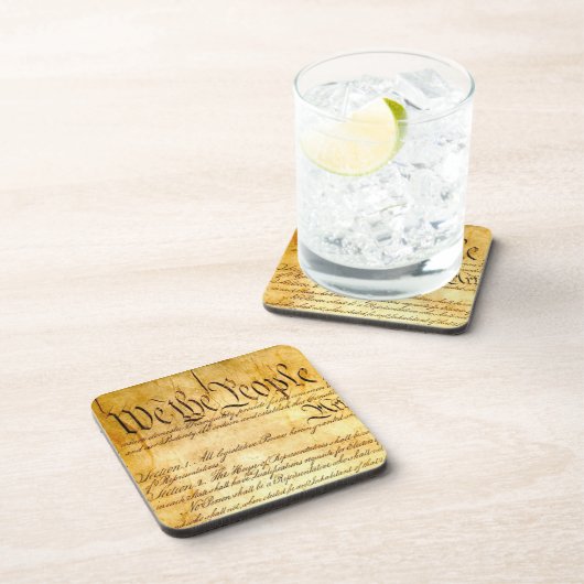 Dessous-de-verre Nous le peuple - Constitution (Côté Droit)