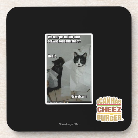 Dessous-de-verre Nous sur de makin de jus de wuz (Devant)