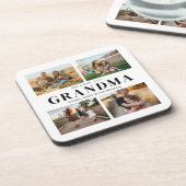 Dessous-de-verre Nous t'aimons Grand-mère Personnalisé 4 Photo Coll (Côté gauche)