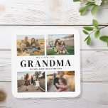 Dessous-de-verre Nous t'aimons Grand-mère Personnalisé 4 Photo Coll<br><div class="desc">Dites que nous vous aimons à grand-mère avec un dessous de verre cadeau personnalisé avec 4 de vos photos préférées et petits-enfants noms. Tout le texte de cette conception est modifiable afin que vous puissiez ajouter votre propre message ou texte. Disponible dans une variété de couleurs, de styles et de...</div>