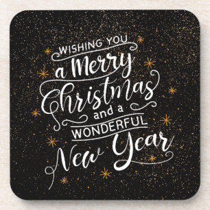 Dessous-de-verre Nous Vous Souhaitons Un Joyeux Salutations De Noël