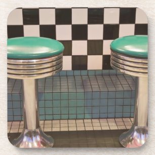 Dessous-de-verre Nouveau-Mexique, Albuquerque. Le 66 Diner le long