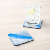 Dessous-de-verre Nuages - Bleu (Côté Droit)