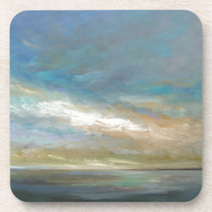 Dessous-de-verre Nuages côtiers avec océan