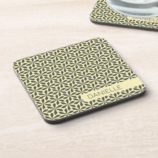 Dessous-de-verre nuances de sable motif (Côté gauche)