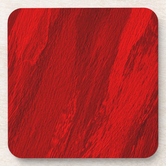 Dessous-de-verre nuances diagonales Abstraites de conception rouge (Devant)