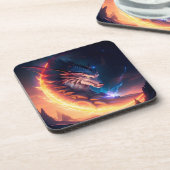 Dessous-de-verre Nuit de feu Dragon Scape (Côté gauche)