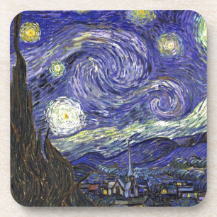 Dessous-de-verre Nuit étoilée, Vincent Van Gogh.