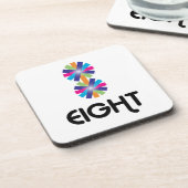 Dessous-de-verre Numéro 8 conception créative (Côté gauche)