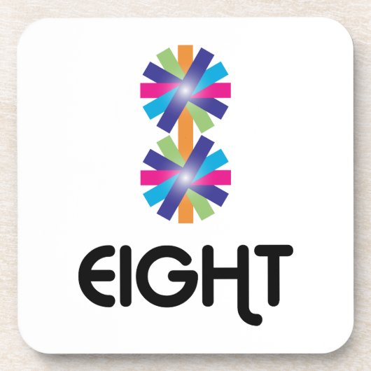 Dessous-de-verre Numéro 8 conception créative (Devant)