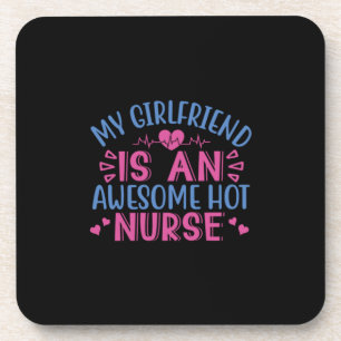 Dessous-de-verre Nurse Gift My Girlfriend Is An Awesome Hot Nurse