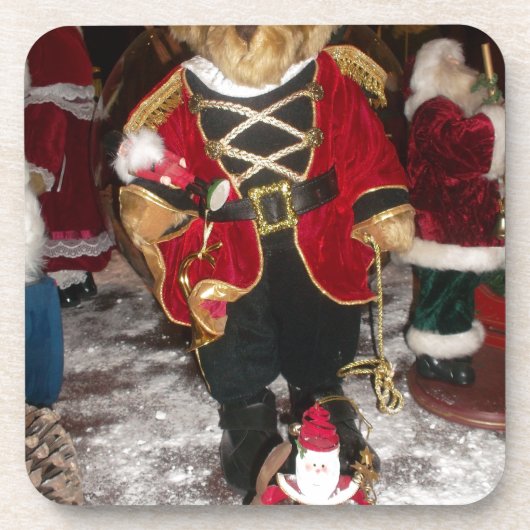 Dessous-de-verre Nutcracker Teddy Bear Collection de Noël (Devant)