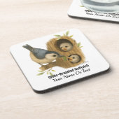 Dessous-de-verre Nuthatch à poitrine blanche (Côté gauche)