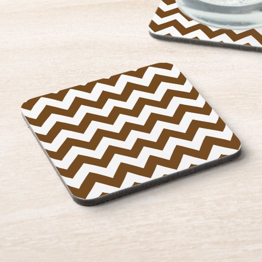Dessous-de-verre Nutmeg Neutral Chevron (Côté gauche)