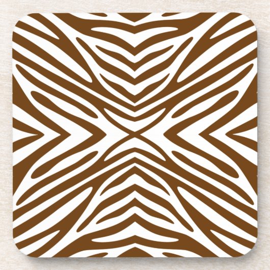 Dessous-de-verre Nutmeg Neutral Zebra (Devant)