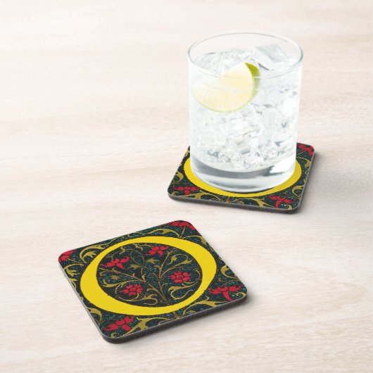 DESSOUS-DE-VERRE O INITIAL, 1520. (Côté Droit)