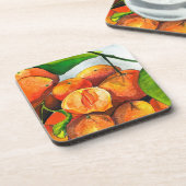 Dessous-de-verre Oaquarelle mandarine (Côté gauche)