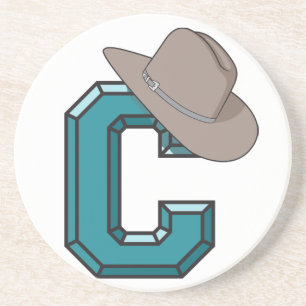 Dessous de verre occidentaux de rodéo de grange de