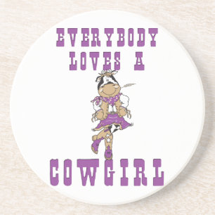 Dessous de verre occidentaux de rodéo de grange de