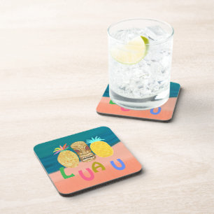 Dessous-de-verre Ocean Tiki Ananas Luau