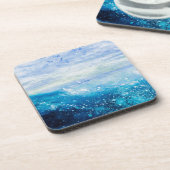 Dessous-de-verre Ocean wave painting, sea foam (Côté gauche)