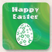 Dessous-de-verre Oeuf de Pâques moderne Art du papier rétro (Devant)