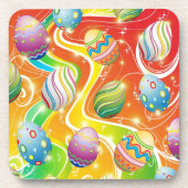 Dessous-de-verre Oeufs de Pâques Design ornemental (Devant)