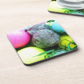 Dessous-de-verre Oeufs de Pâques, Lapin, Ballons de golf (Côté gauche)