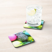 Dessous-de-verre Oeufs de Pâques, Lapin, Ballons de golf (Côté Droit)