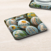 Dessous-de-verre Oeufs de pâques peints par bleu (Côté gauche)