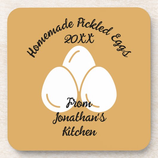 Dessous-de-verre OEufs Pickés Modifiables (Devant)