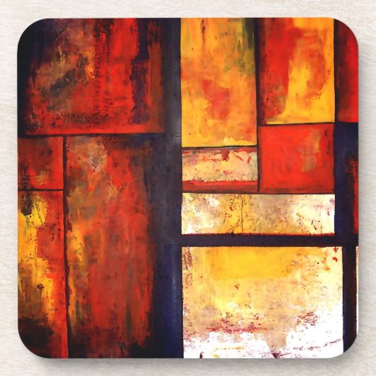 Dessous-de-verre Oeuvre Abstraite moderne (Devant)