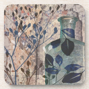 Dessous-de-verre Oeuvre originale Bouteilles Vintages & Foliage