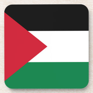 Dessous-de-verre officiellement le drapeau de l'État de Palestine